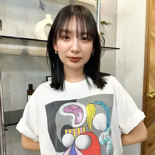 ミディアム モモセ ユメトのヘアスタイル