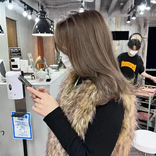 セミロング カラー Pe Pe所属・🌕PePe　菅 タイシ🌕のヘアスタイル