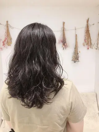 ミディアム パーマ はだゆうき @hadadan08のヘアスタイル