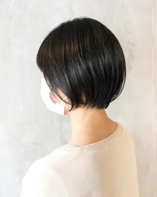 ショート ボブ×縮毛矯正 ryotaのヘアスタイル