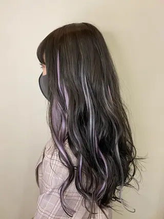 ロング ゆぴ☾‪/推しカラー /ハイトーンのヘアスタイル