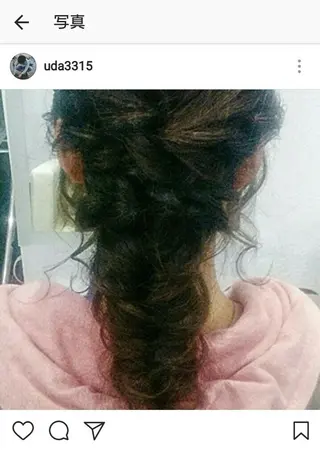 ヘアアレンジ 宇田川 直輝のヘアスタイル