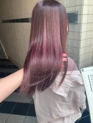 ロング カラー 🤍韓国風ヘア 柴田真帆🤍のヘアスタイル