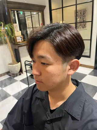 ショート パーマ メンズ 個性派/ハイトーン ✨✨　稲吉菜々美のヘアスタイル