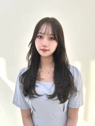 ロング カラー 🇰🇷韓国風くびれ ヘア🇰🇷中村優大のヘアスタイル