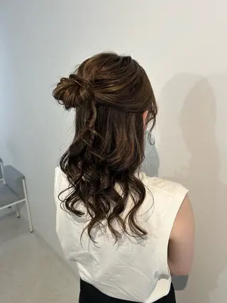 セミロング ヘアアレンジ ヒナリ/まつ毛パーマ 無料モデル募集中☆彡のマツエク・マツパデザイン