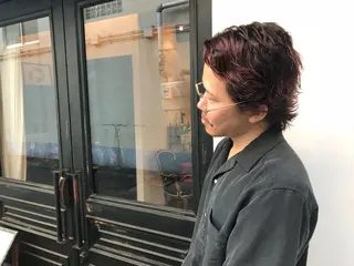 ショート カラー メンズ tonari 梅田、中崎町のヘアスタイル