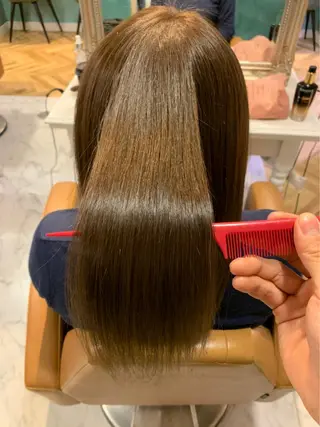 ロング カラー ケアカラー/縮毛矯正 /レイヤー/板垣光采のヘアスタイル