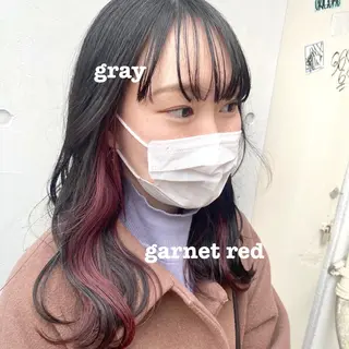 セミロング カラー ハイトーンカラー 🍬Rinka🍬のヘアスタイル