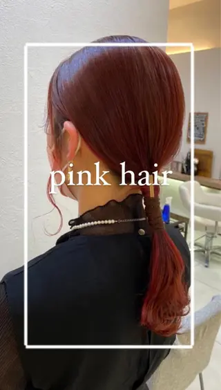 セミロング カラー 艶質改善/縮毛矯正 ササキナツミのヘアスタイル