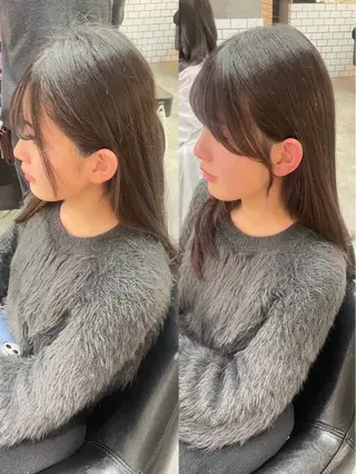 ロング こうき/前髪割れ癖 改善/カット/カラーのヘアスタイル