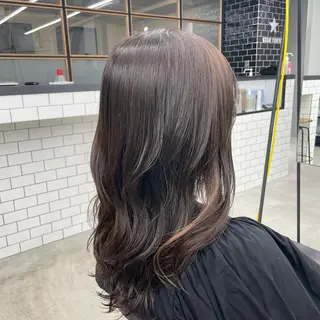 セミロング 🌼渋谷韓国レイヤー 桑尾幸奈🌼のヘアスタイル