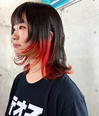 ミディアム カラー ドアベルヘアリビング所属・加藤志保 🎗️🫧モデル募集のヘアスタイル