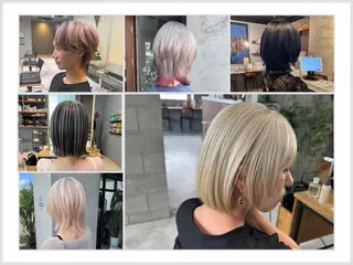 カラー 岡崎/髪質改善/ ハイトーン/鈴木進のヘアスタイル