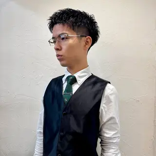 ショート パーマ メンズ 【池袋/スパイキー ショート】ⓝⓘⓜⓤのヘアスタイル