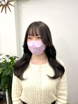 セミロング カラー HIROKO / 透明感暖色カラー🎀のヘアスタイル