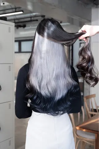 カラー ウルフとデザイン カラーの神のヘアスタイル