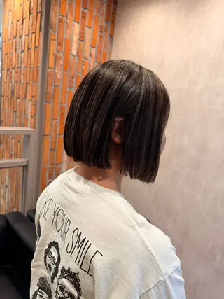 ミディアム ハイライト/ ブリーチ😈小倉😈のヘアスタイル