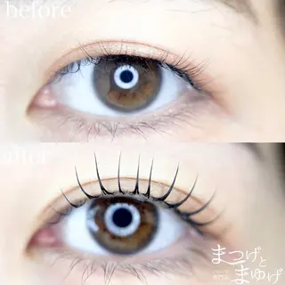 マツエク・マツパ 【まつげパーマ/眉毛/アイブロウ】パーマ専門店　まつげとまゆげ所属・まつげとまゆげ 天王寺店 帆乃果🎀のマツエク・マツパデザイン
