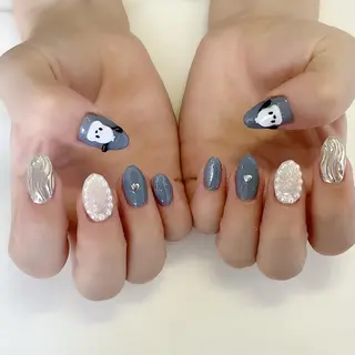 ネイル 💎🐰 saki. m 🐰💎のネイルデザイン