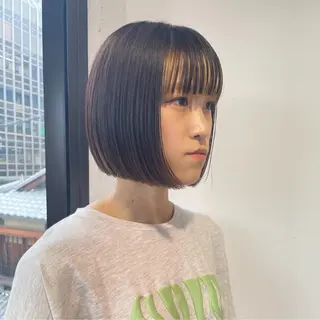 ショート カラー 似合わせヘア🤍 面田法子のヘアスタイル