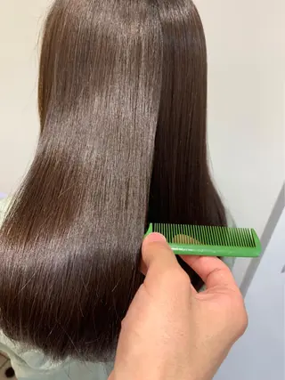 ロング 縮毛矯正、髪質改善／ 松田 龍之介のヘアスタイル