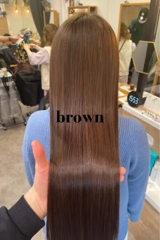 ロング カラー charm《銀座》 ヘアセット/縮毛矯正のヘアスタイル