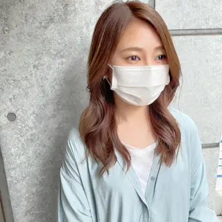 ロング カラー ヘアアレンジ MiU所属・韓国×髪質改善×美髪 縮毛矯正×レイヤーのヘアスタイル