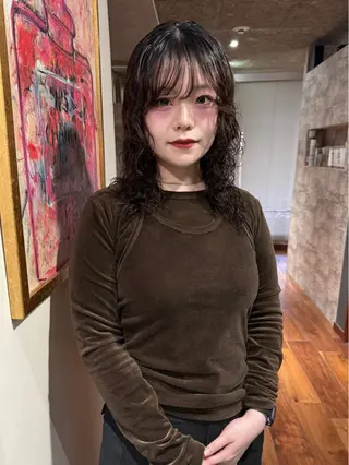 ミディアム カラー パーマ mai / linoah˚✧のヘアスタイル