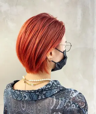 ショート カラー レイヤーカットとハイ トーン/HIROKIのヘアスタイル