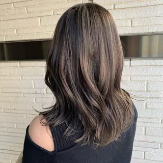 セミロング カラー パーマ 海外レイヤー 🇺🇸/ヒナコのヘアスタイル