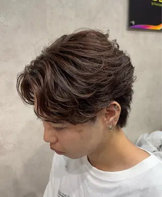 パーマ メンズ 毛流れ/シャドウ 🇰🇷AYATOのヘアスタイル