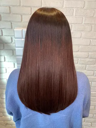ロング カラー 髪質改善/縮毛矯正 艶カラー/珠聡のヘアスタイル