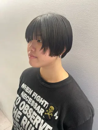 ショート Nary裏寺所属・Yuuna 京都美容室のヘアスタイル