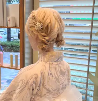 ミディアム ヘアアレンジ 🕊️透明感カラー/ 渋谷🕊️Aonaのヘアスタイル