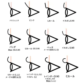 マツエク・マツパ サクライ コハルのマツエク・マツパデザイン