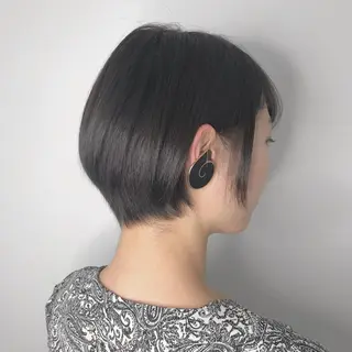 ショート 酸性ストレート/ブリ ーチなし/中村 匠のヘアスタイル