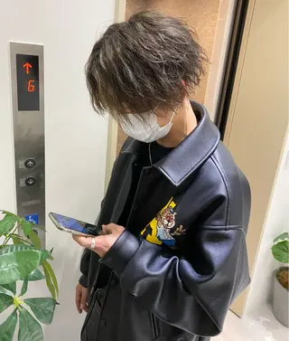 ミディアム メンズ men'ssalon Zina天神所属・✨髪質改善/顔周りカ ット/縮毛矯正✨三隅のヘアスタイル