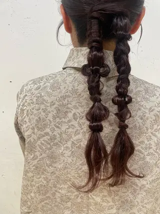 ミディアム カラー ヘアアレンジ 髪質改善/縮毛/新宿 🫧SUZUKA🫧のヘアスタイル