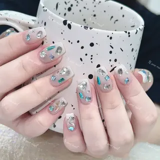 ネイル 長いだし/スカルプ/ パラシェルN.oneのネイルデザイン