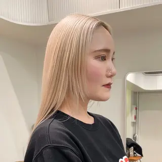 ロング カラー ブロンド・ハイトーン ／遠藤将太のヘアスタイル