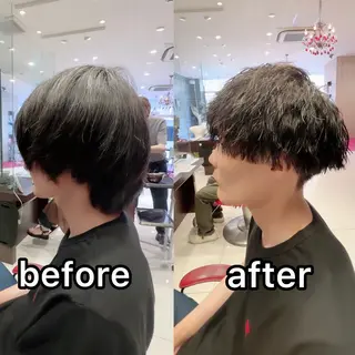 パーマ 益野 凌のヘアスタイル