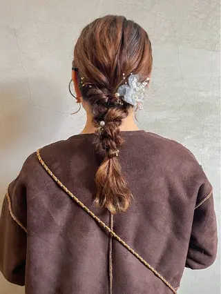 ヘアアレンジ Musee plume所属・荻野七菜子 ボブのヘアスタイル