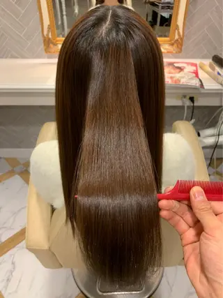 ロング ケアカラー/縮毛矯正 /レイヤー/板垣光采のヘアスタイル