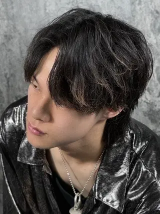 ミディアム ヘアアレンジ メンズ プレミアムバーバー新宿店所属・⚡️メンズ特化⚡️ 倉林 隼大のヘアスタイル