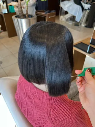 ショート カラー パーマ 山田 梨乃のヘアスタイル