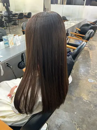 セミロング カラー ✂韓国レイヤー 🦋みやび🪽のヘアスタイル