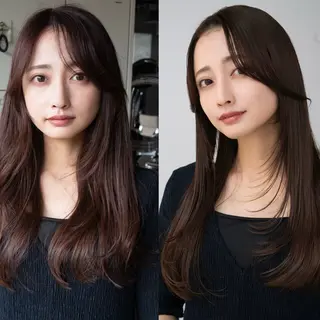 ロング AIN.ANLY.所属・顔まわりカット/レイ ヤーカット/小池 祐のヘアスタイル