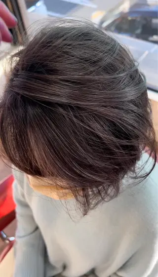 ミディアム 脱白髪染め専門　清水 和馬のヘアスタイル