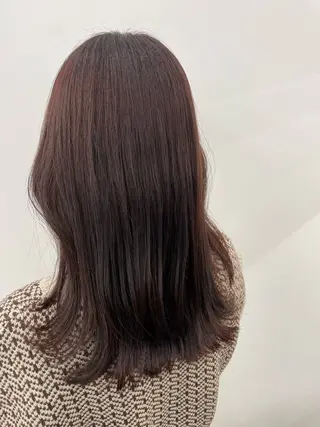セミロング 美髪縮毛/インナー カラー ERINA✨のヘアスタイル